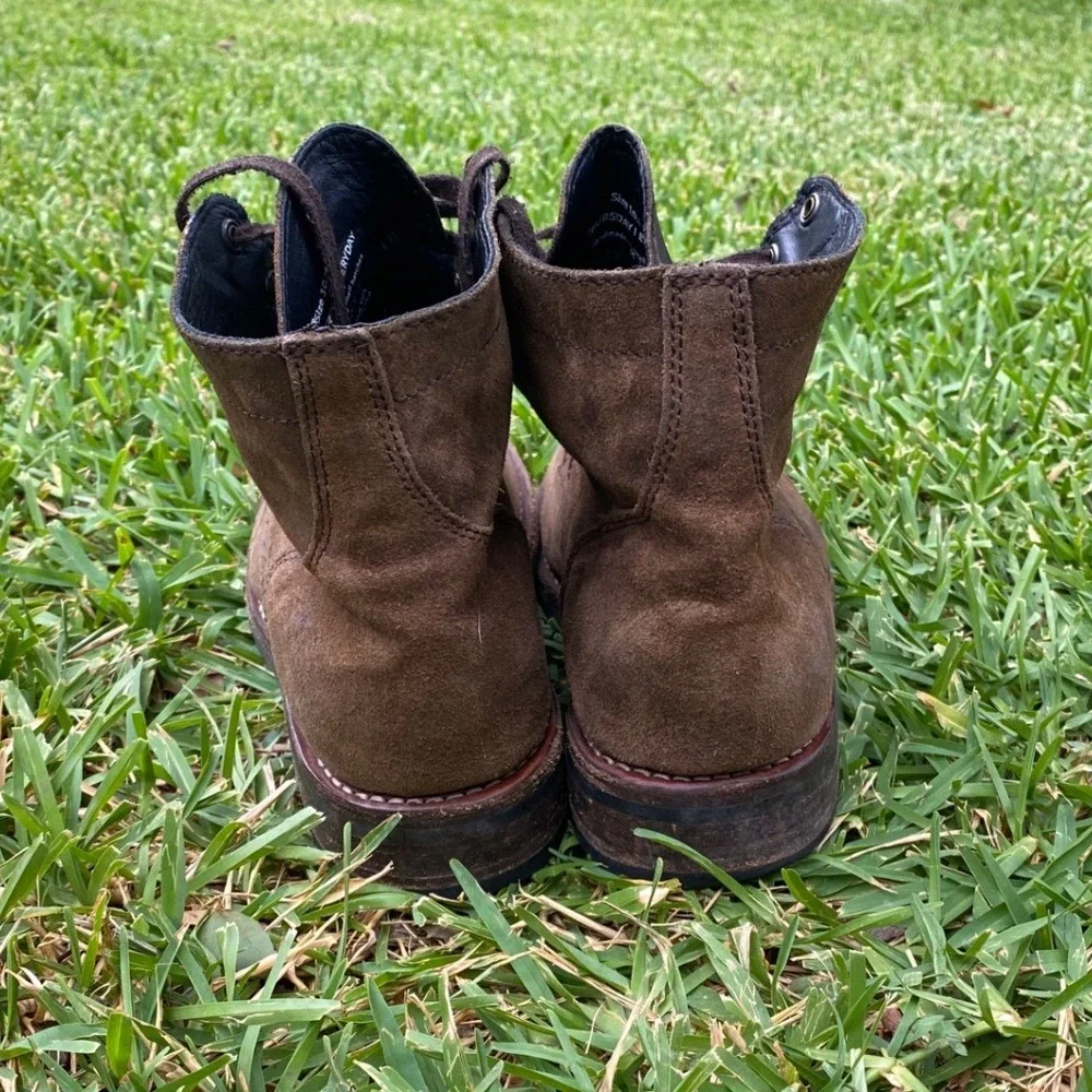 Thursday Boot Co President Brown Suede Lace Up Boots Mens 10.5 Handcrafted